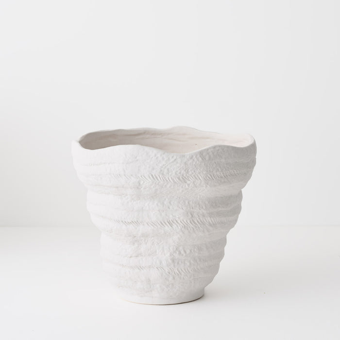 Ulrika Pot White 28cm x 27cm x 24cm