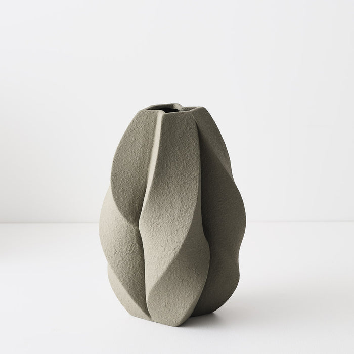 Vase Amerigo Olive 16cm x 27cm Pack of 2