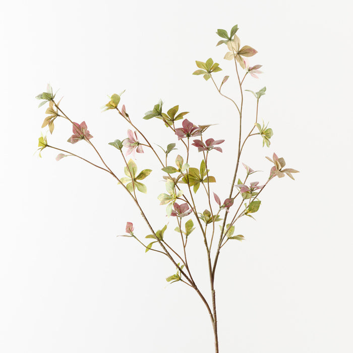 Enkianthus Leaf Spray Green Pink 115cm Pack of 12