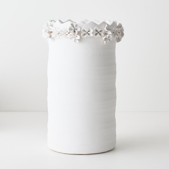 Vase Floreo White 33cm x 21cm Pack of 2