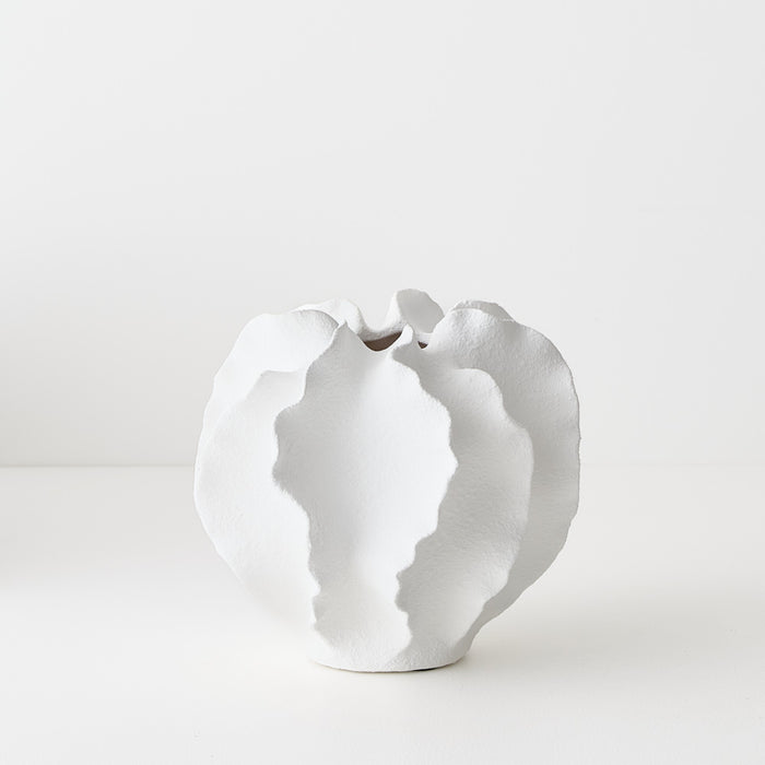 Vase Salento White 18cm x 20cm Pack of 2
