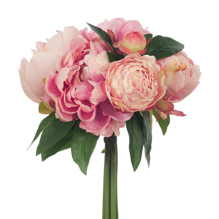 Peony Bouquet Pink 30cm - Pack of 6