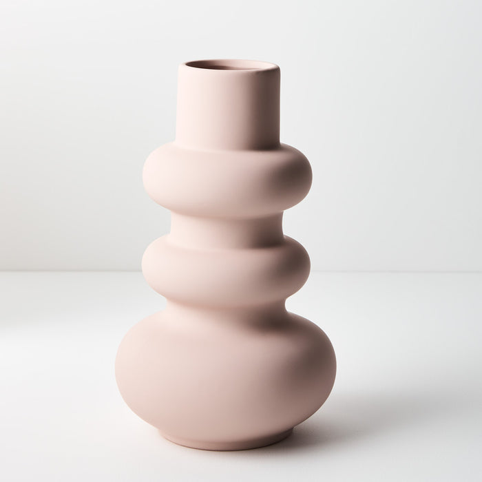 Vase Lucena Light Pink 29.2cm x 17.5cm Pack of 2