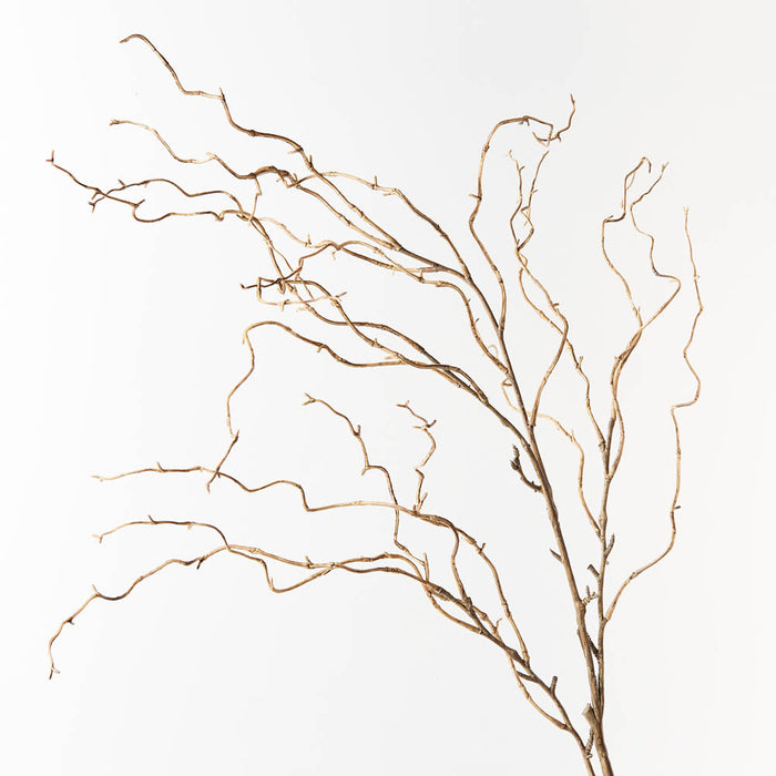 Twig Curly Willow Spray Sand 144cm - Pack of 12