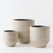 Pot Nomilo (set/3) Ivory Travertine 30/40/50cm x 30/40/50cm