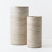 Pot Cylinder Tall (set/2) Ivory Travertine 60/80cm x 30/40cm