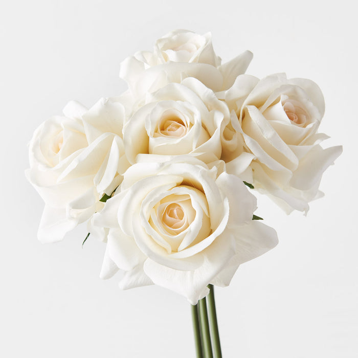 Rose Kaisa Bouquet Ivory 30cm Pack of 6