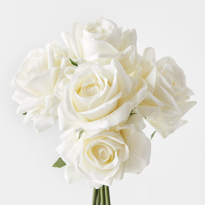 Rose Kaisa Bouquet White 30cm - Pack of 6