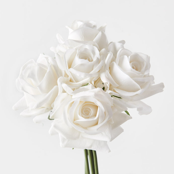 Rose Kaisa Bouquet Winter White 30cm Pack of 6