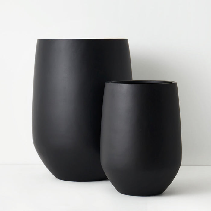 Pot Nokolo Black Set of Two 70cm