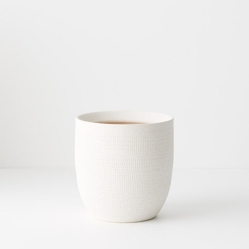 Pot Sundra Winter White 18cm x 18cm Pack of 2