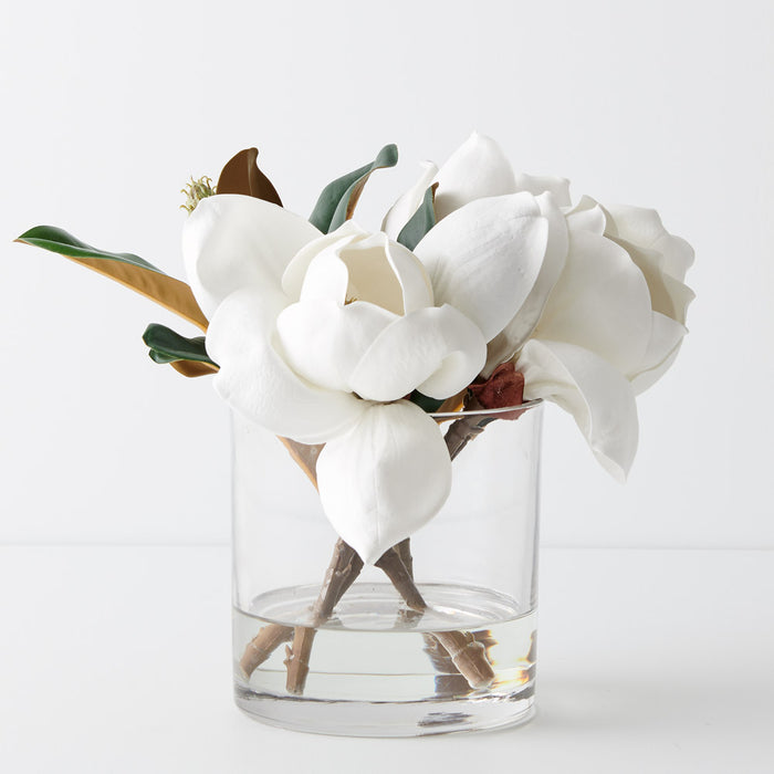 Magnolia Mix in Vase White 27cm