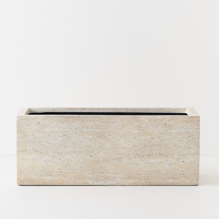 Trough Scarlo Ivory Travertine 80cm x 30cm x 30cm