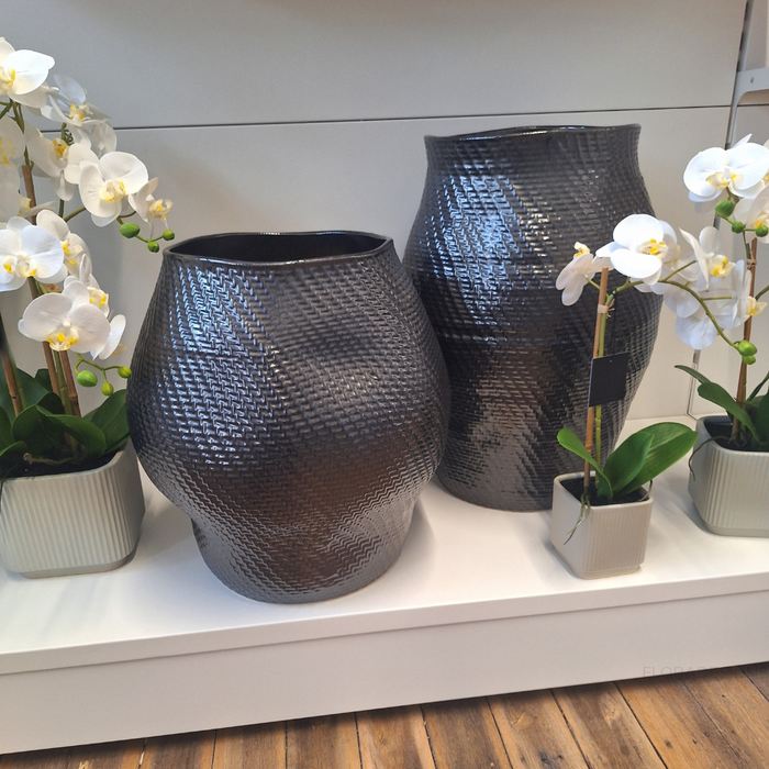 Orchid Phalaenopsis in Silo Pot 53cm Set of 2