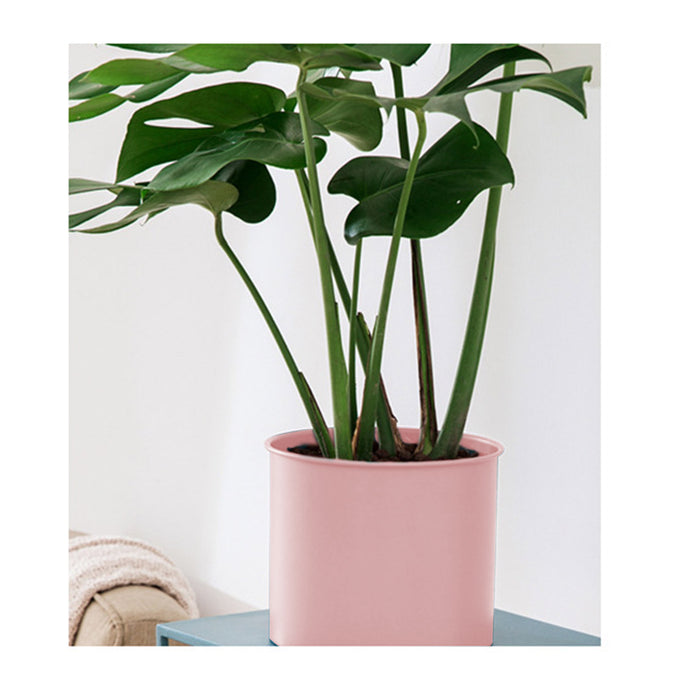 100cm Tripod Flower Pot Plant Stand with Pink Flowerpot Holder Rack Indoor Display