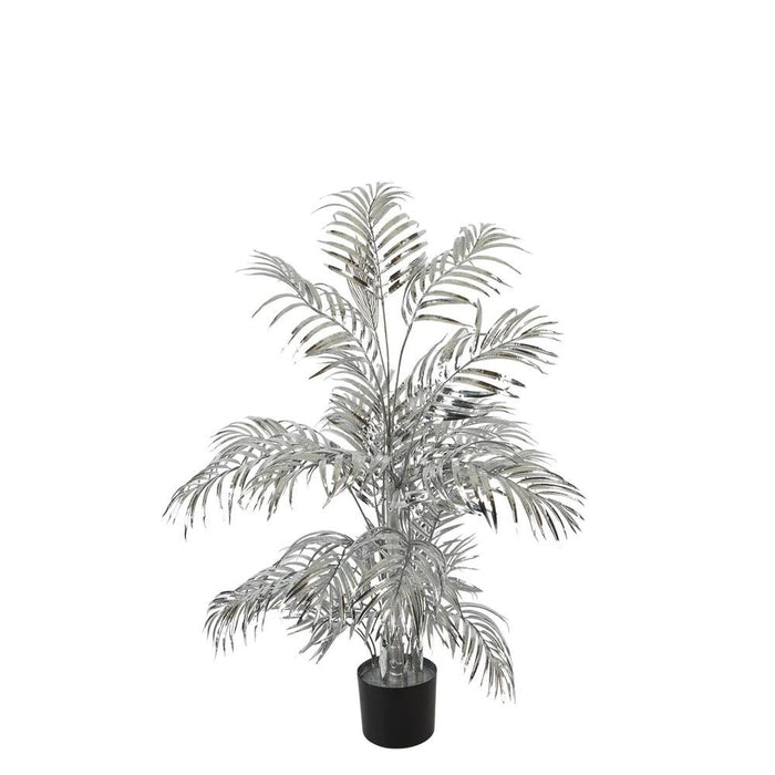 Areca Palm 522 Leaves Metallic Silver Grey 150cm