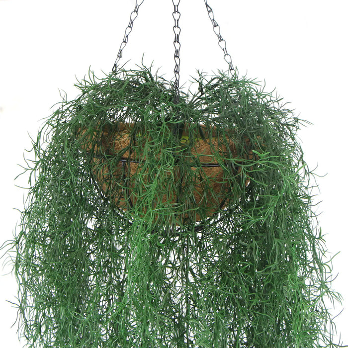 Long Hanging Artificial Spanish Moss Basket UV Resistant 135cm