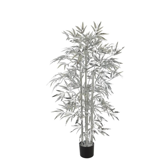 Bamboo Tree 520 Leaves Metallic Silver Grey 150cm