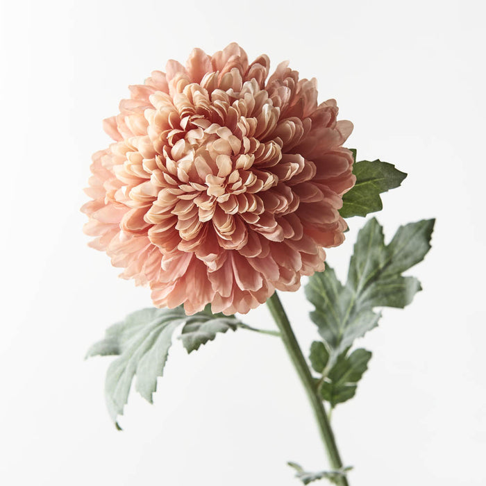 Chrysanthemum Ball Stem 71cm Dusty Pink Pack of 12