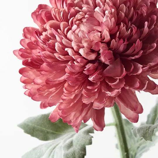 Chrysanthemum Ball Stem 71cm Mauve Pink Pack of 12