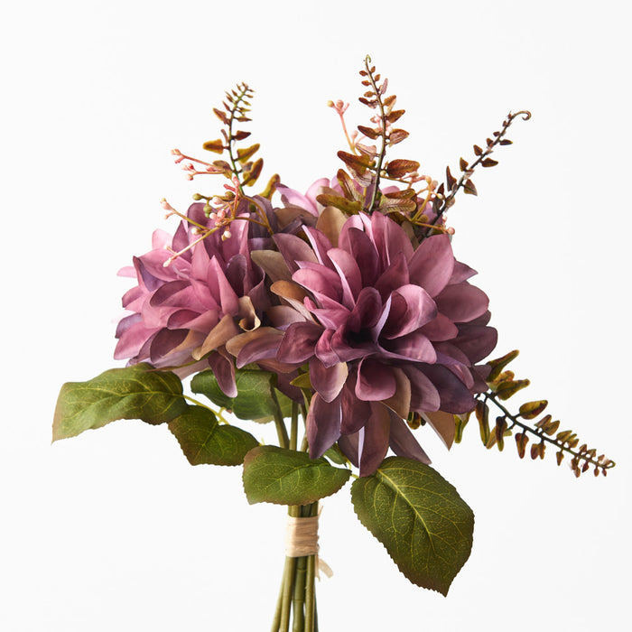 Dahlia Mix Bouquet 28cm Purple Pack of 6