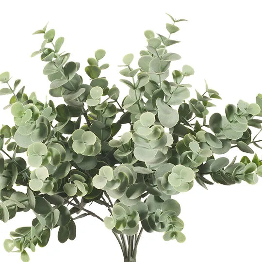 Eucalyptus Bush Grey Green 35cm Pack of 12