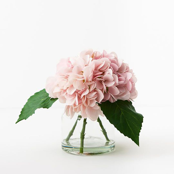 Hydrangea Mix in Vase Light Pink Pack of 2