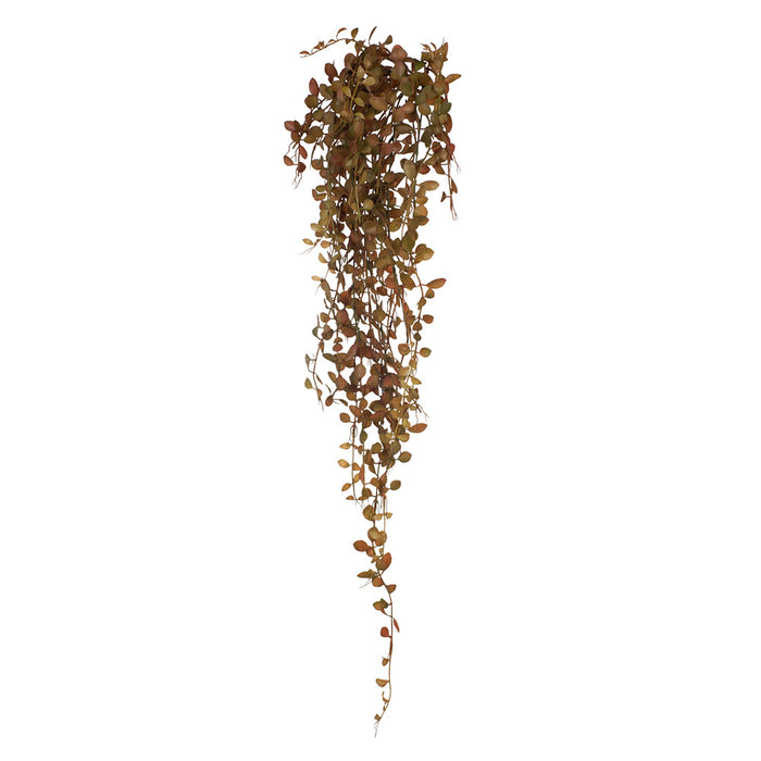 Fern Button Hanging Bush -Rust Brown 94cm Pack of 12