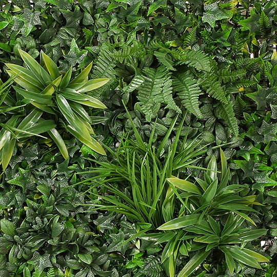 Fern Mixed Vertical Garden UV Resistant Green 100cm Pack of 2