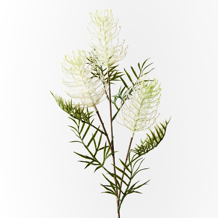 Grevillea Spray 84cm White Pack of 12