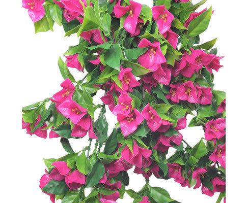 Hanging Artificial Bougainvillea Plant (Pink / Lilac) UV Resistant 90cm Set of 2