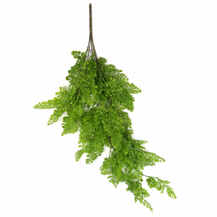 Artificial Hanging Native Maiden Hair Fern Bush UV Resistant 80cm Set of 2