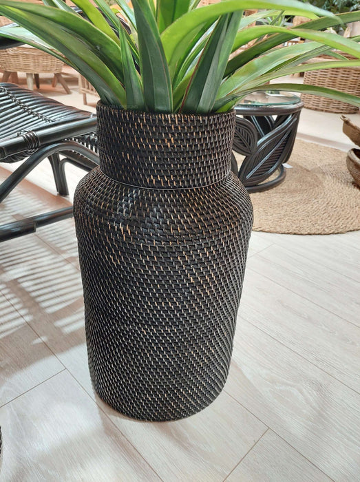 Harta Woven Basket Black 50cm H and 80cm H