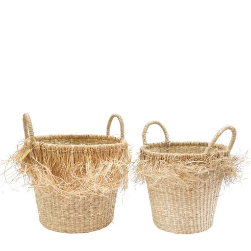 Havana Seagrass Jute Basket Natural