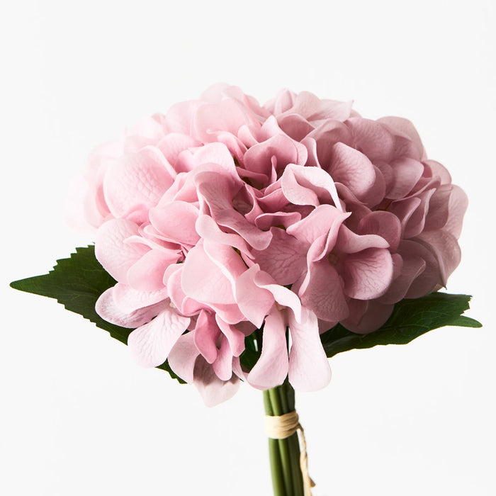 Hydrangea Bouquet 25cm Dusty Pink Pack of 6