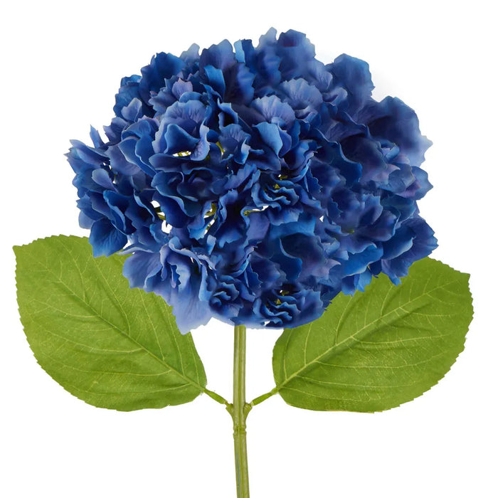 Hydrangea Stem Soft Touch 50cm Electric Blue Pack of 12