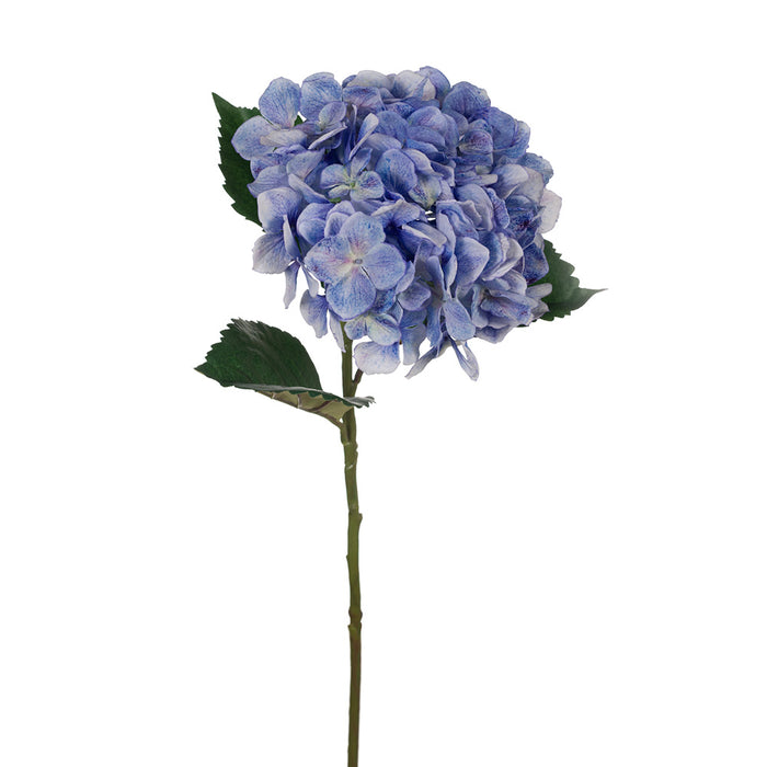 Hydrangea Stem With Leaves 62cm Blue Pack of 12