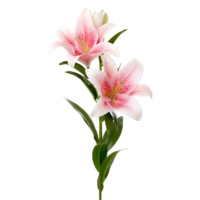 Lily Stem Real Touch Pink Pack of 6