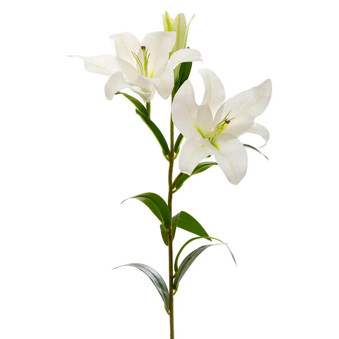 Lily Stem Real Touch White Pack of 6