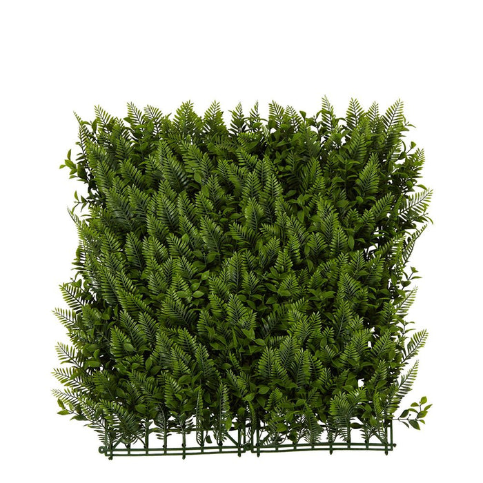Long Greenery Garden UV Resistant Outdoor Screen Mat 100cm x 100cm Set of 2