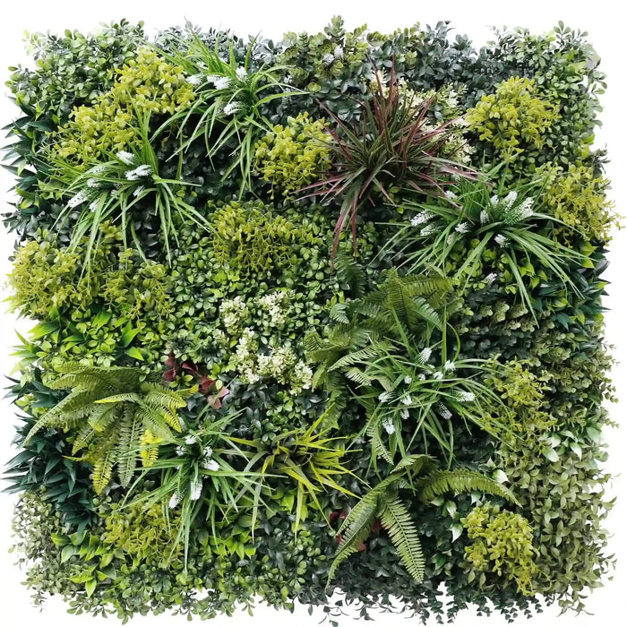 Lush Spring Vertical Garden Green Wall Panel UV Resistant 1m x 1m