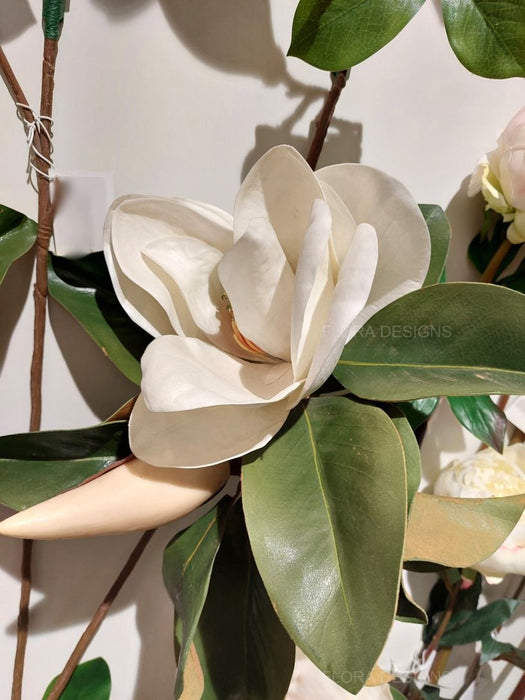 Magnolia Flower White 72cm Pack of 6