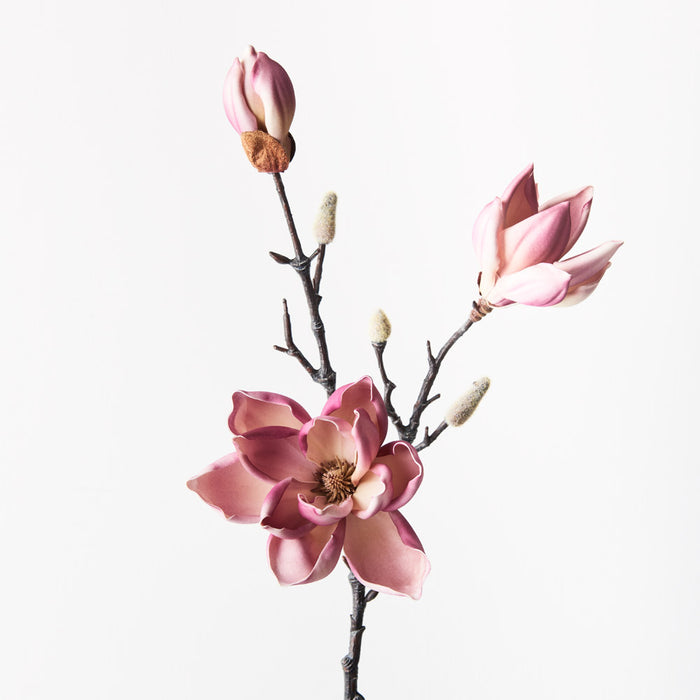 Magnolia Japanese Spray 79cm Plum Red Pack of 12