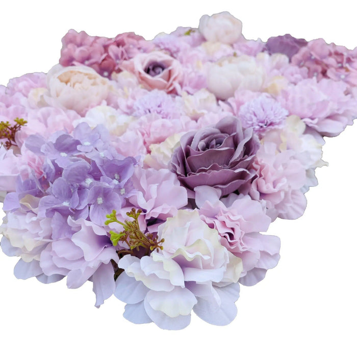 Artificial Flower Wall Backdrop Panel 40cm x 60cm faux Pink Flowers