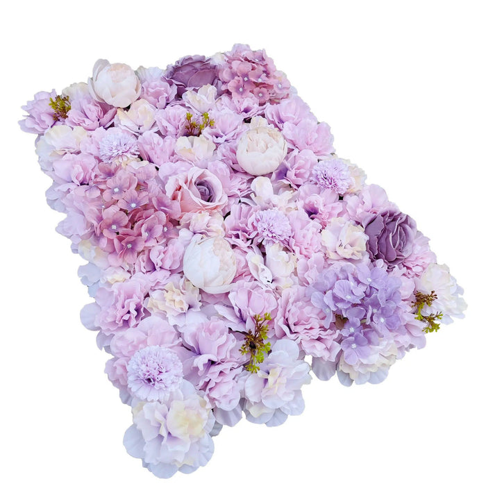 Artificial Flower Wall Backdrop Panel 40cm x 60cm faux Pink Flowers