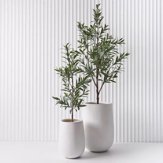 Pot Sol White Pack of Two - 50cm