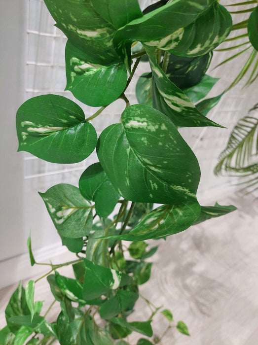 Pothos Leaf Hanging Garland Light Green 180cm Set of 6