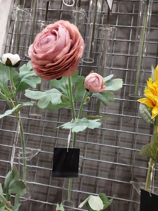 Ranunculus Spray 50cm Dusty Pink of 12