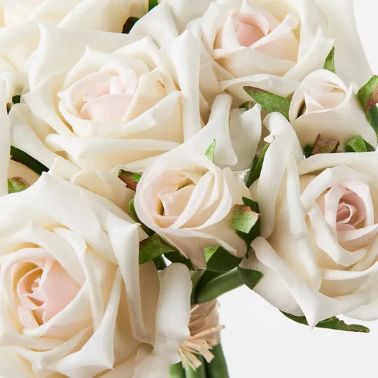 Rose Cici Bouquet 20cm Ivory White Pack of 6