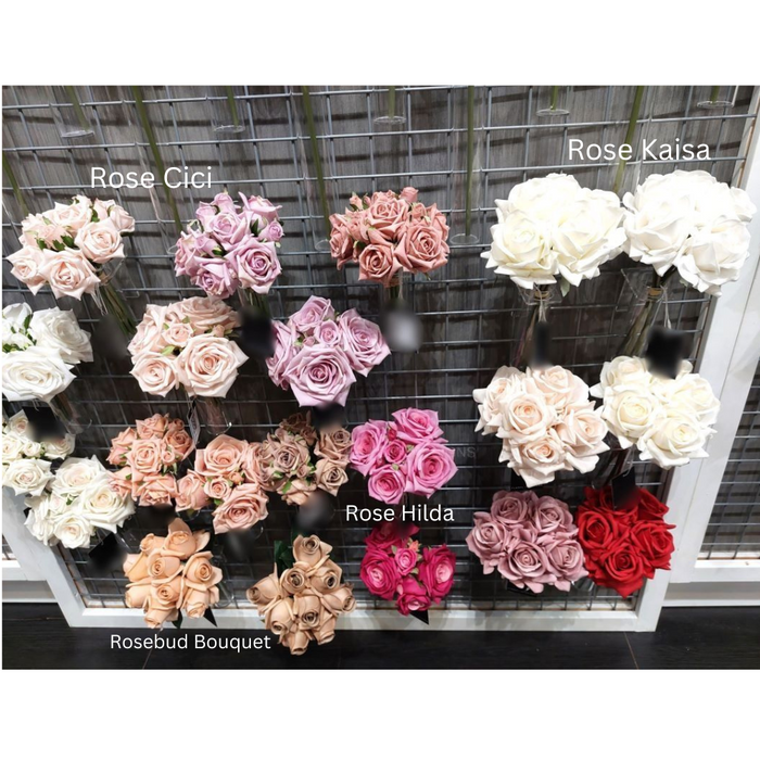 Rosebud Bouquet 30cm Blush Pink Pack of 6